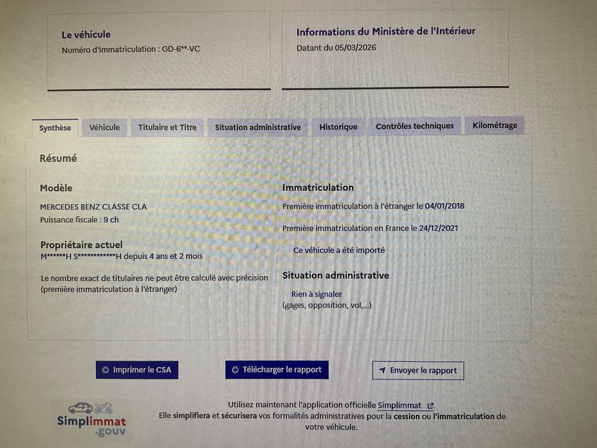 Mercedes-Benz CLA-Klasse d'occasion