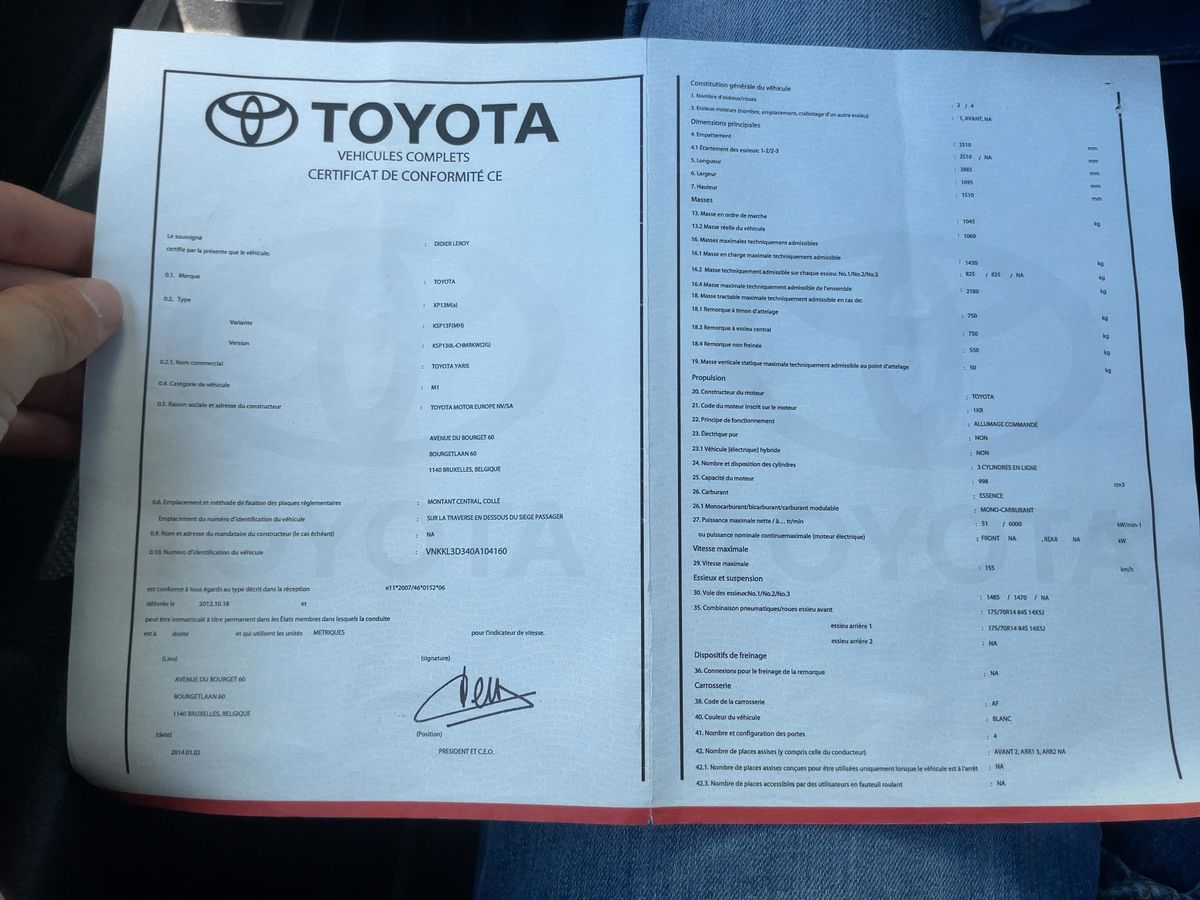 Toyota Yaris d'occasion
