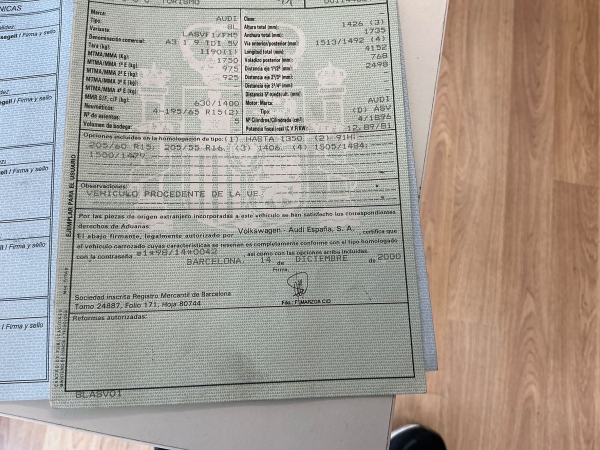 Audi A3 1.9 TDI Ambition