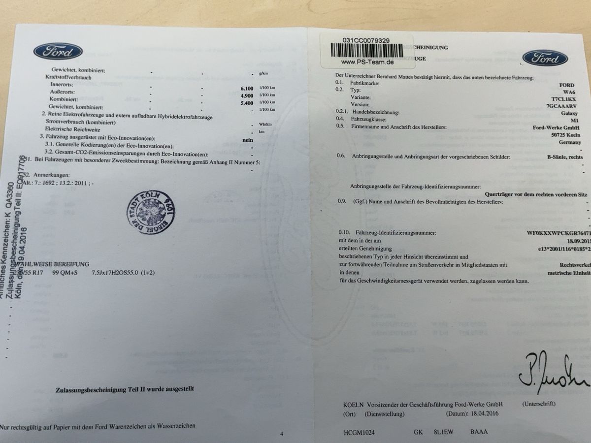 Ford Galaxy d'occasion