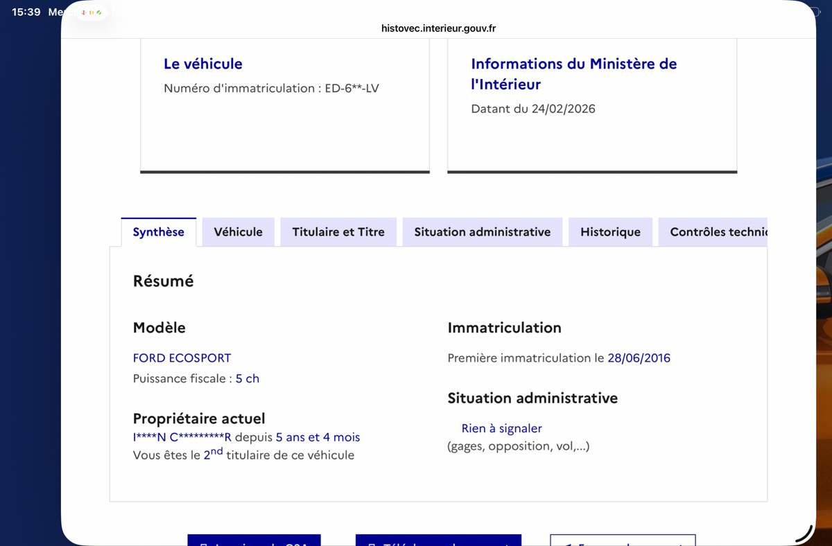 Ford EcoSport d'occasion