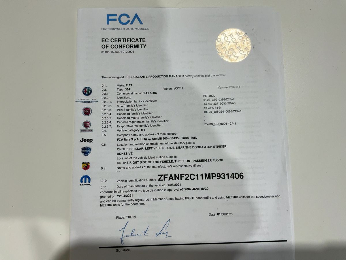 Fiat 500X d'occasion