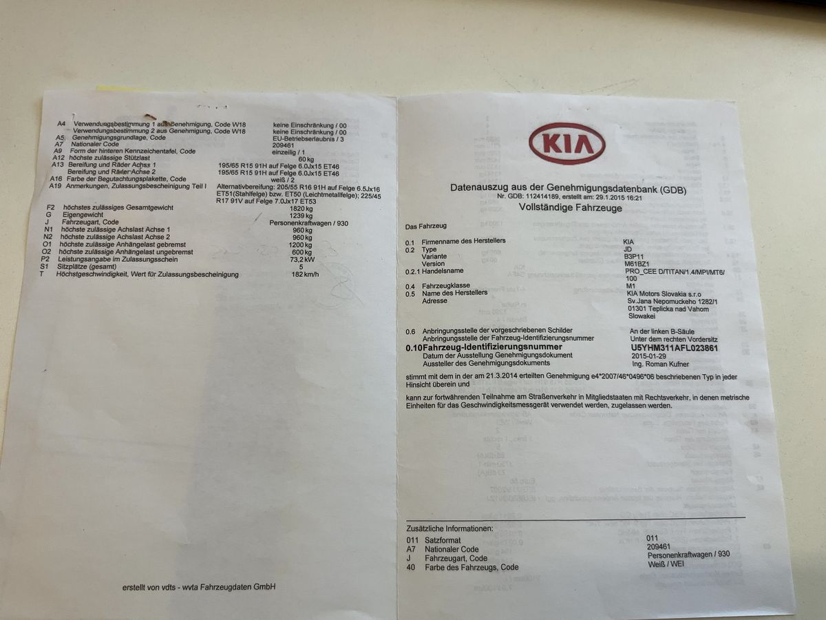 Kia pro_cee'd d'occasion