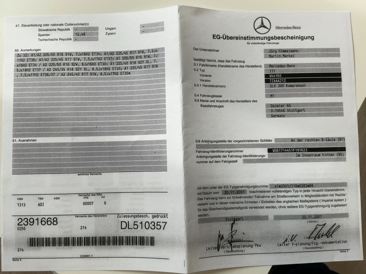 Mercedes-Benz SLK-Klasse d'occasion