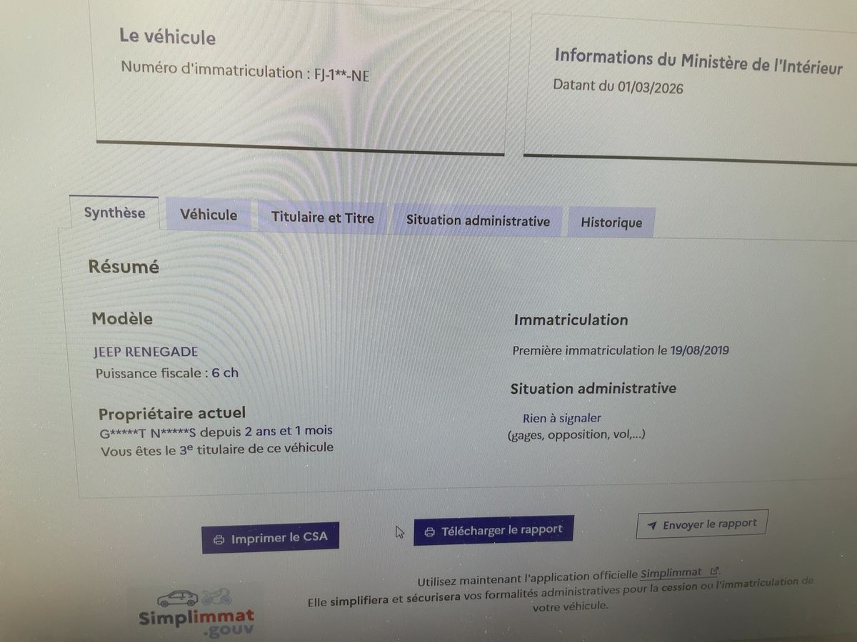 Jeep Renegade d'occasion