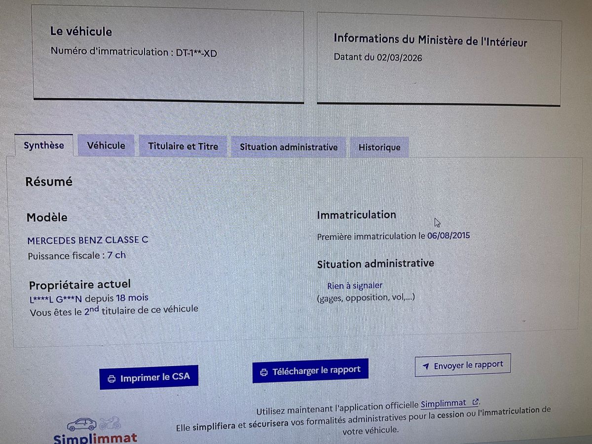 Mercedes-Benz C-Klasse d'occasion