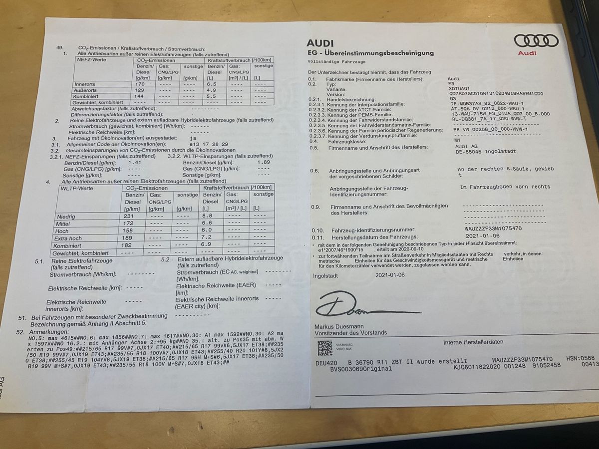 Audi Q3 40 TDI quattro S line