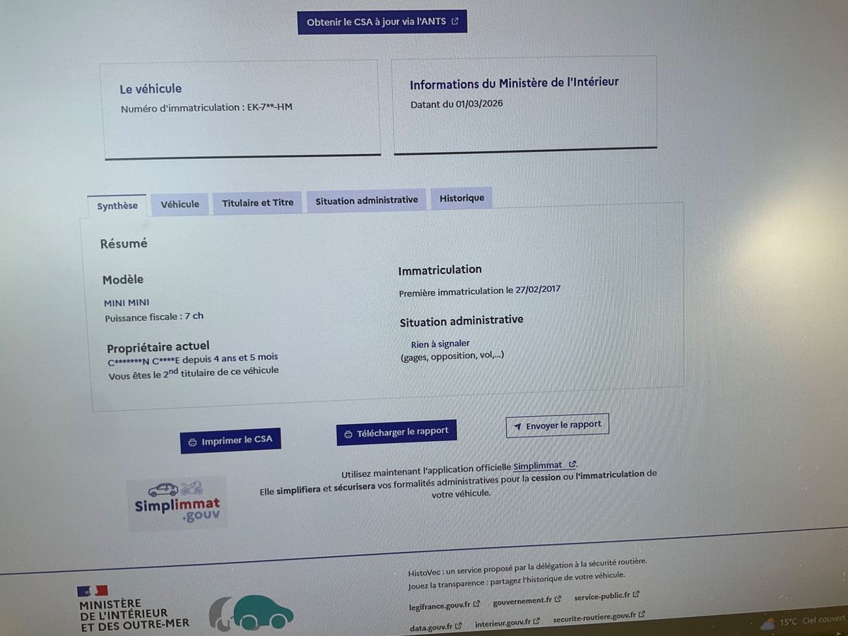 MINI Cooper d'occasion