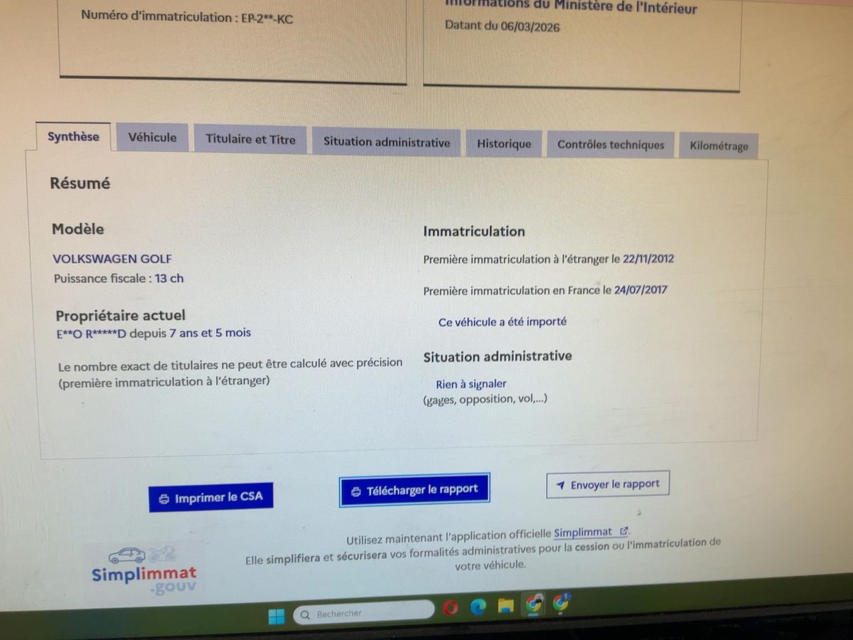 Volkswagen Golf d'occasion