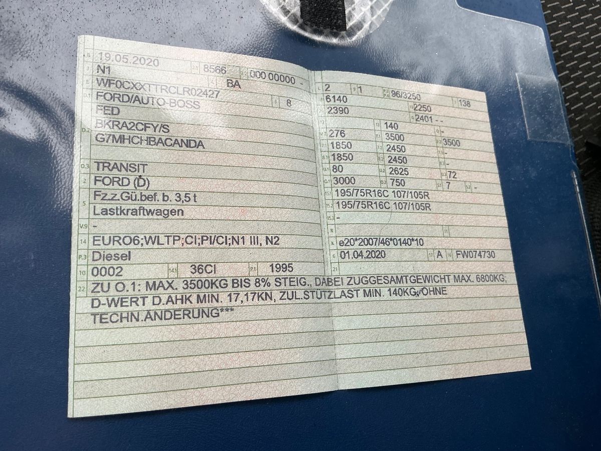 Ford Transit 2.0 TDCi 350 L3 Doppelkabine Trend