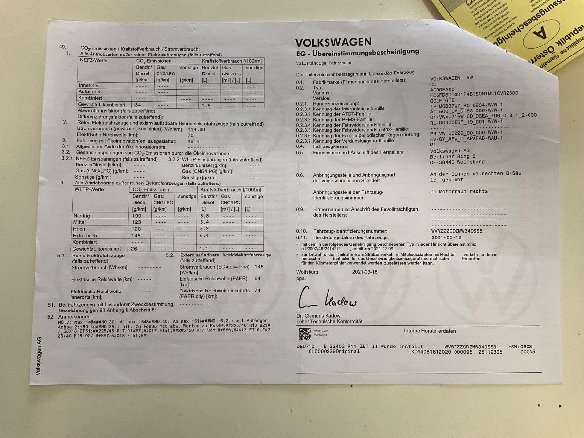 Volkswagen Golf VIII 1.4 GTE