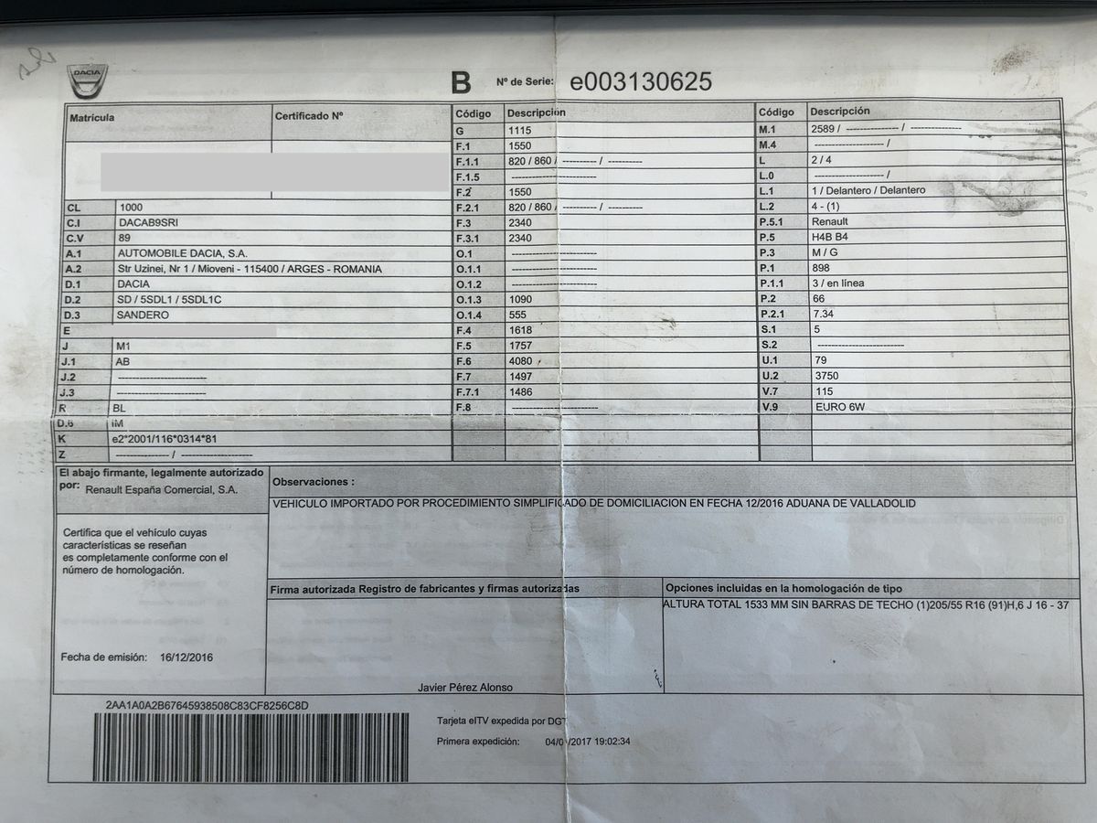 Dacia Sandero d'occasion
