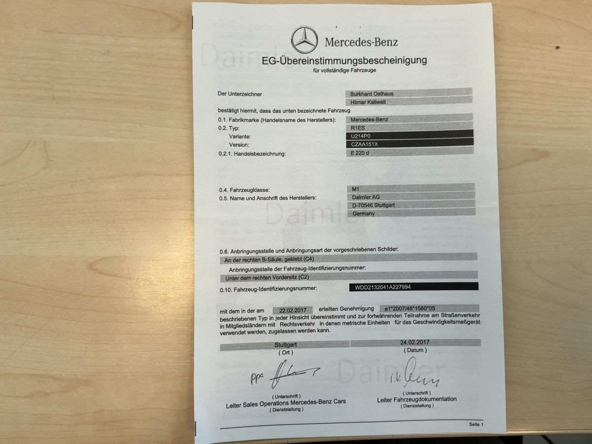 Mercedes-Benz E-Klasse d'occasion