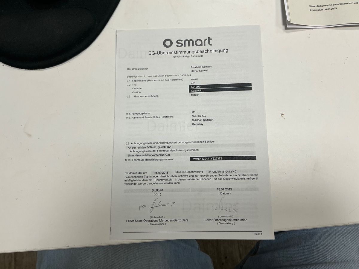 Smart forfour d'occasion