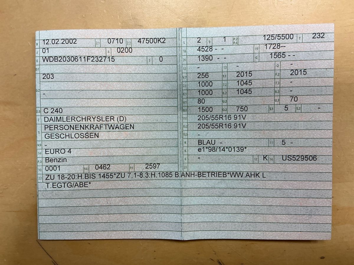 Mercedes-Benz C-Klasse C 240 Elegance