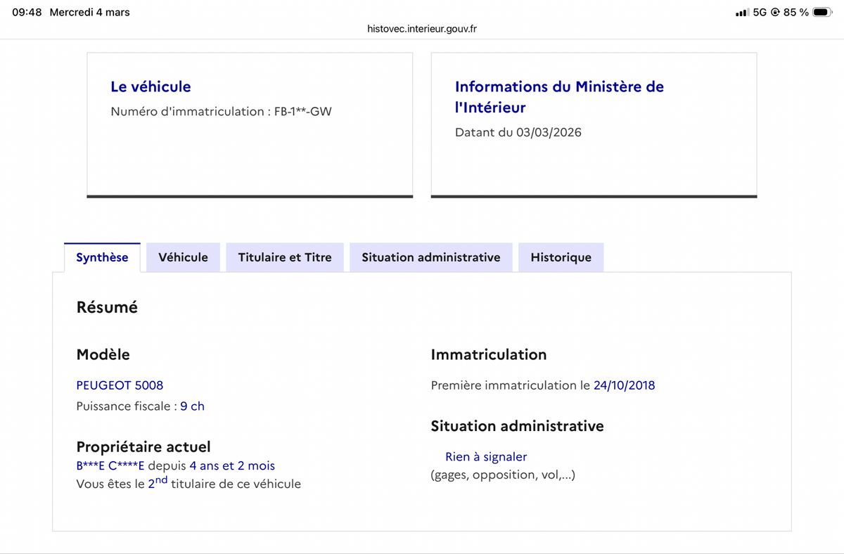 Peugeot 5008 d'occasion