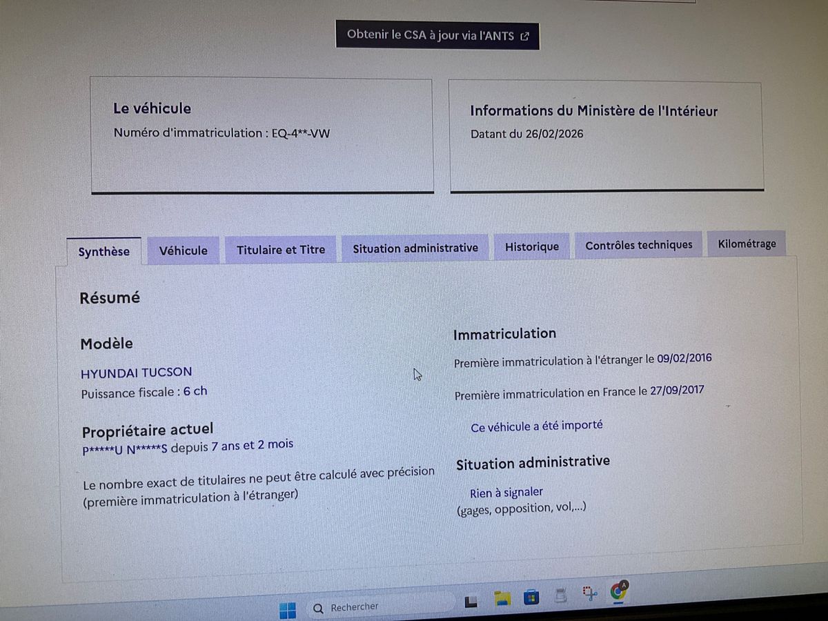 Hyundai Tucson d'occasion