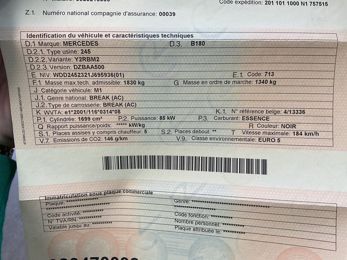 Mercedes-Benz B-Klasse B 180