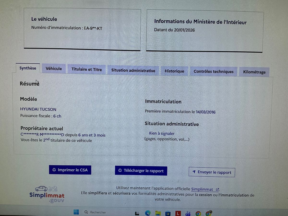 Hyundai Tucson d'occasion