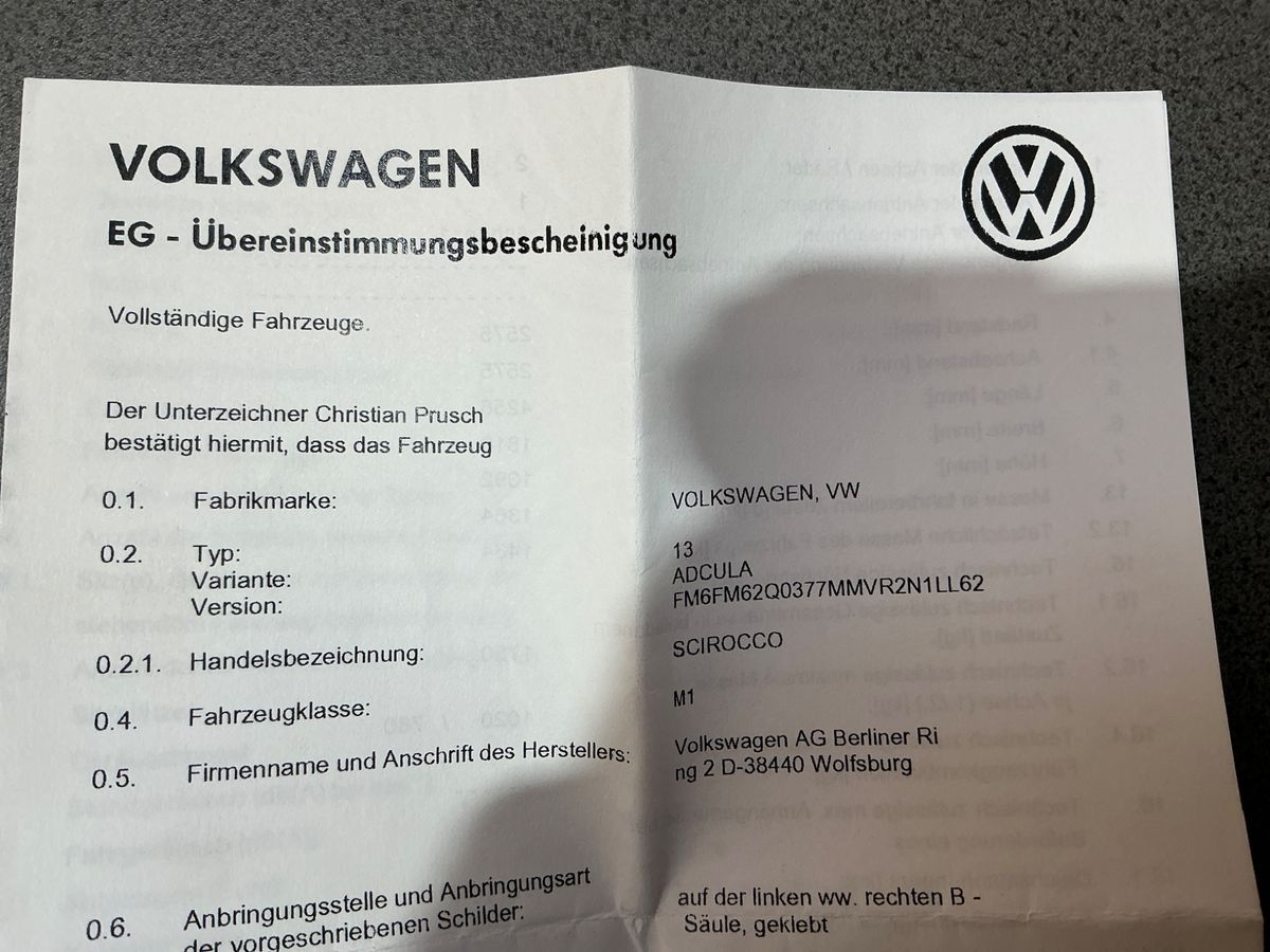 Volkswagen Scirocco d'occasion