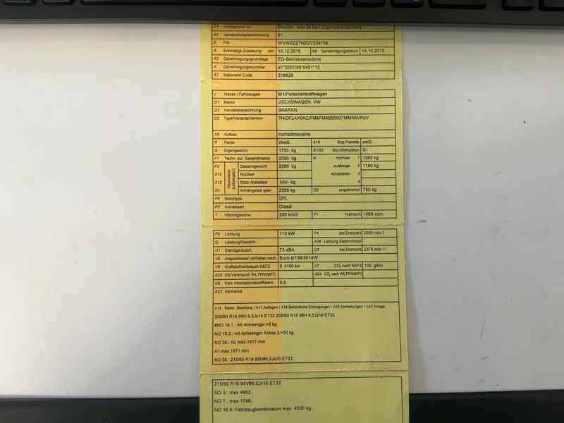 Volkswagen Sharan 2.0 TDI BlueMotion Tech 2015 – снимка 20
