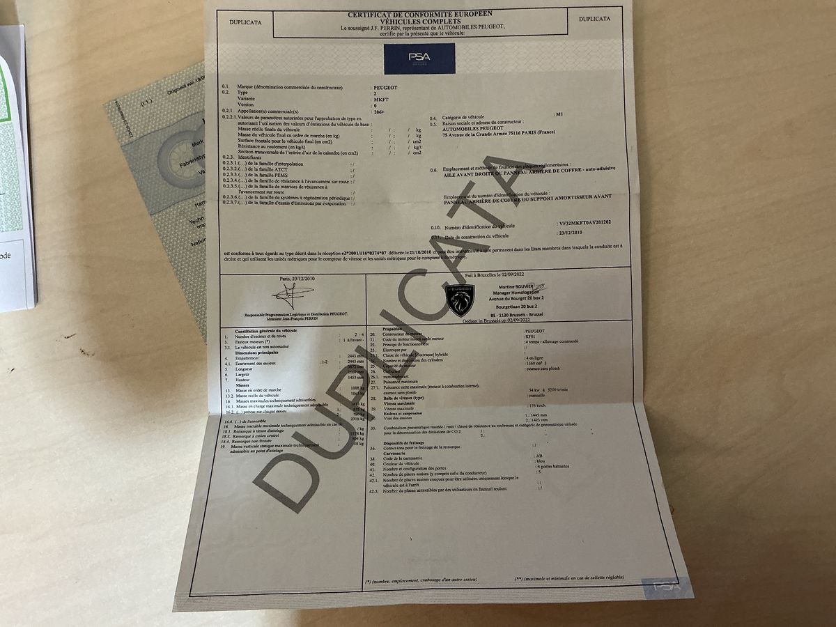 Peugeot 206+ 1.4 Basis