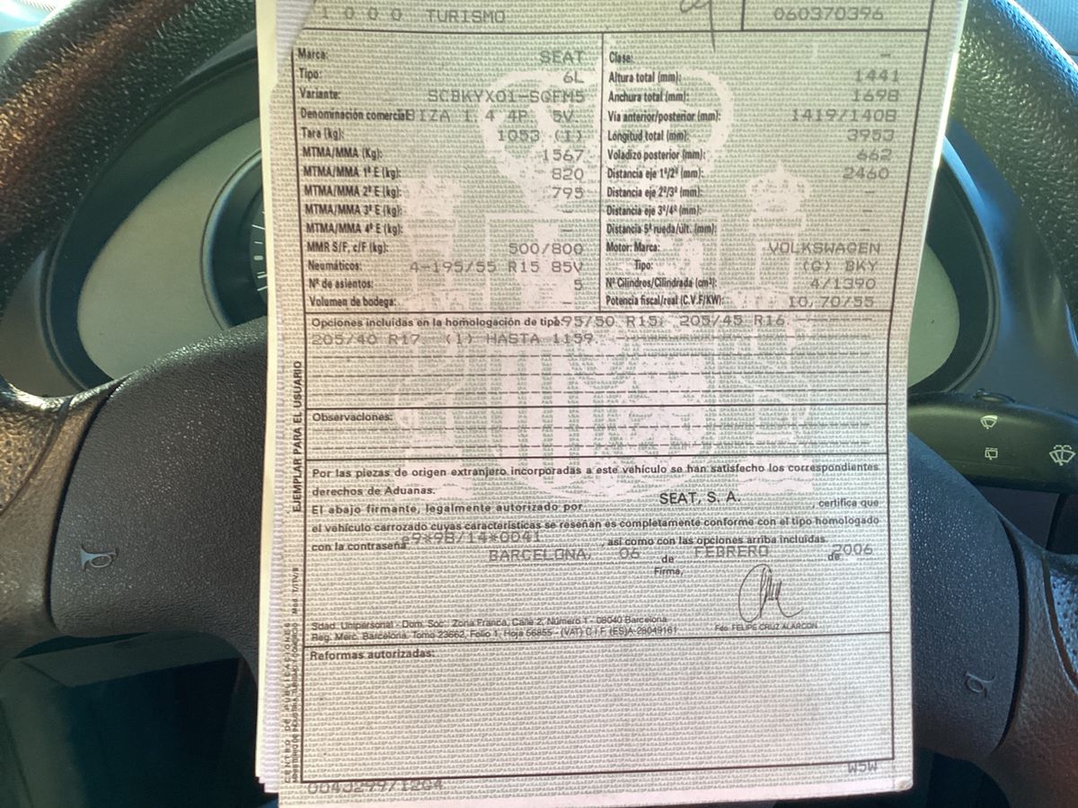 Seat Ibiza 1.4 Hit
