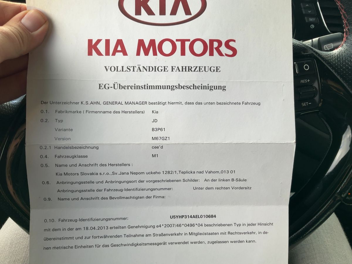 Kia pro_cee'd 1.6 TGDI GT-Track