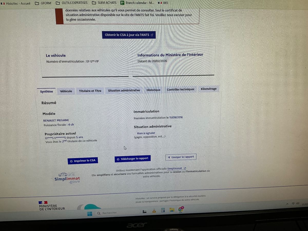 Renault Megane d'occasion