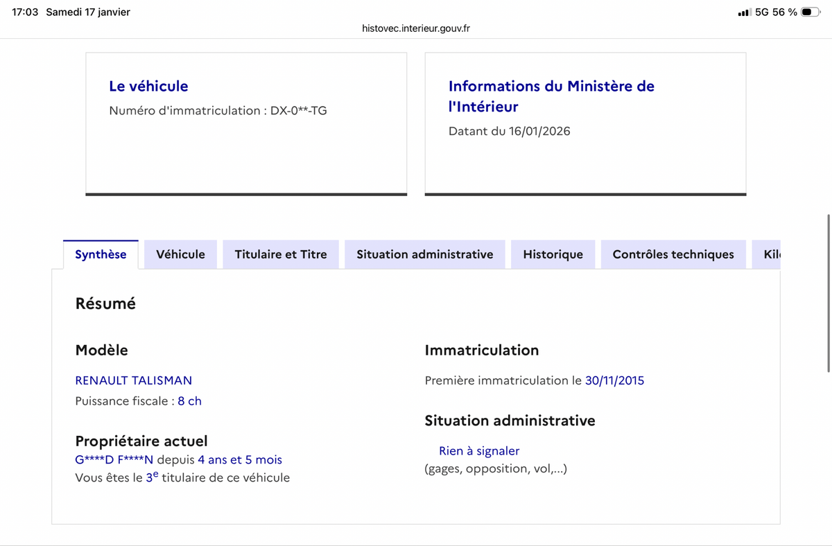 Renault Talisman d'occasion