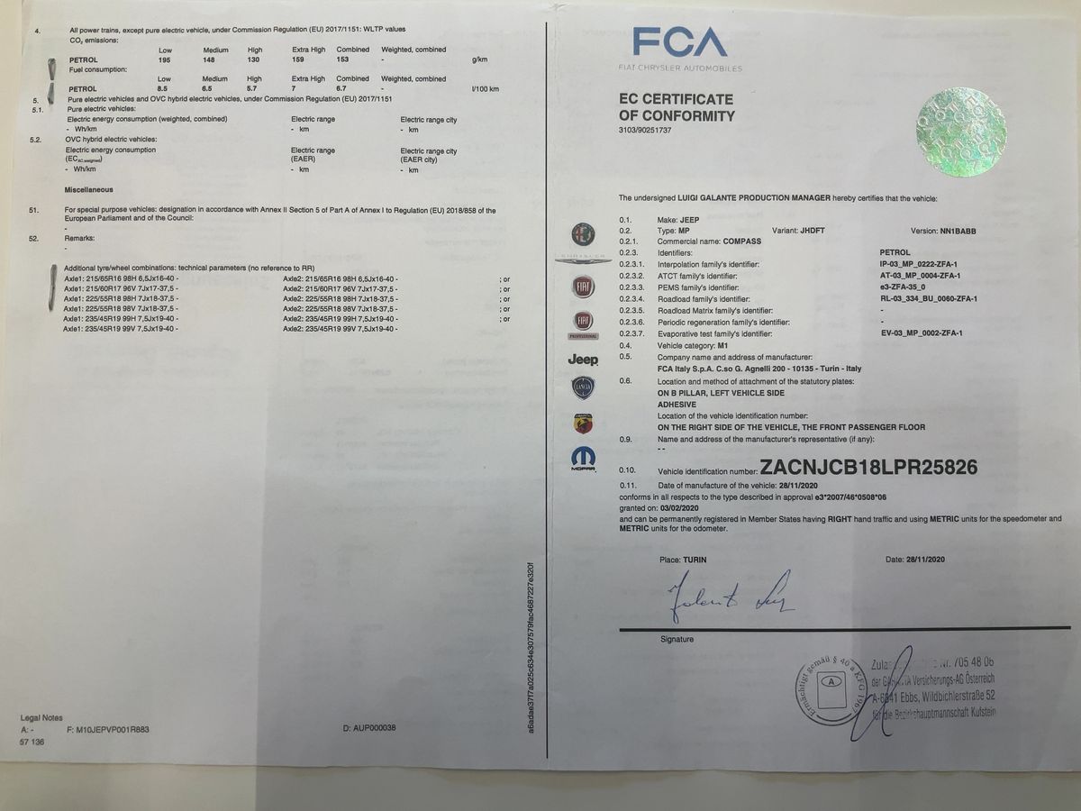 Jeep Compass d'occasion