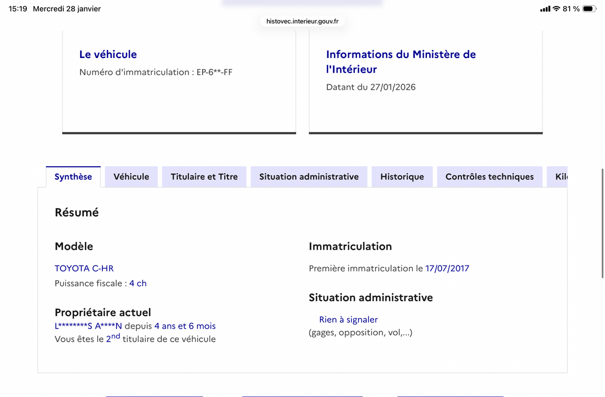 Toyota C-HR d'occasion