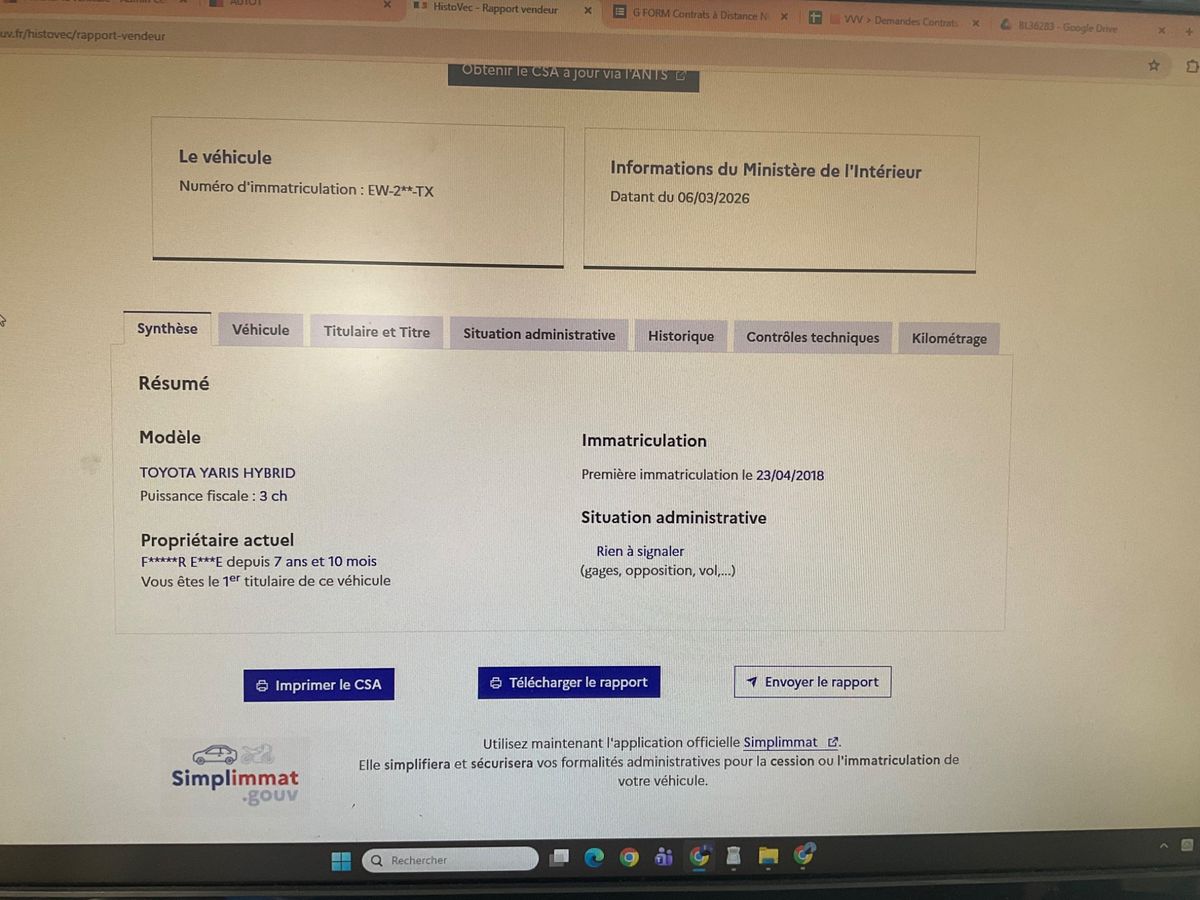 Toyota Yaris d'occasion