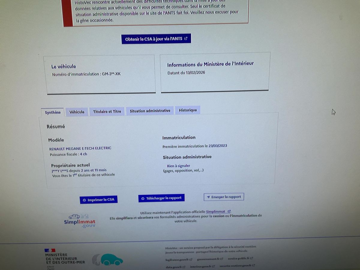 Renault Megane d'occasion