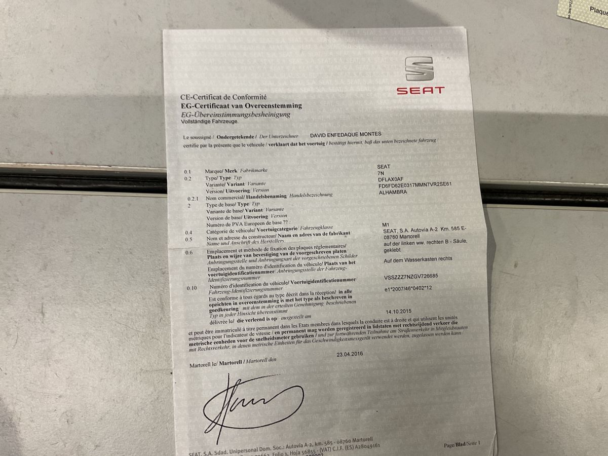 Seat Alhambra d'occasion