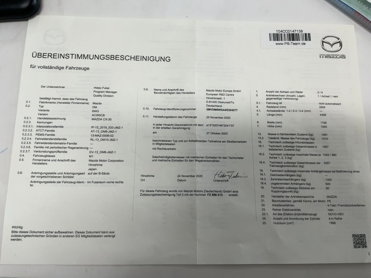 Mazda CX-30 d'occasion