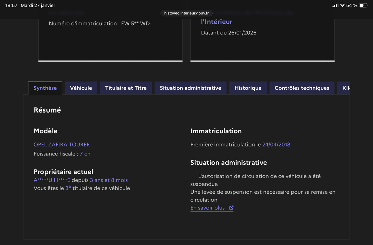 Opel Zafira d'occasion