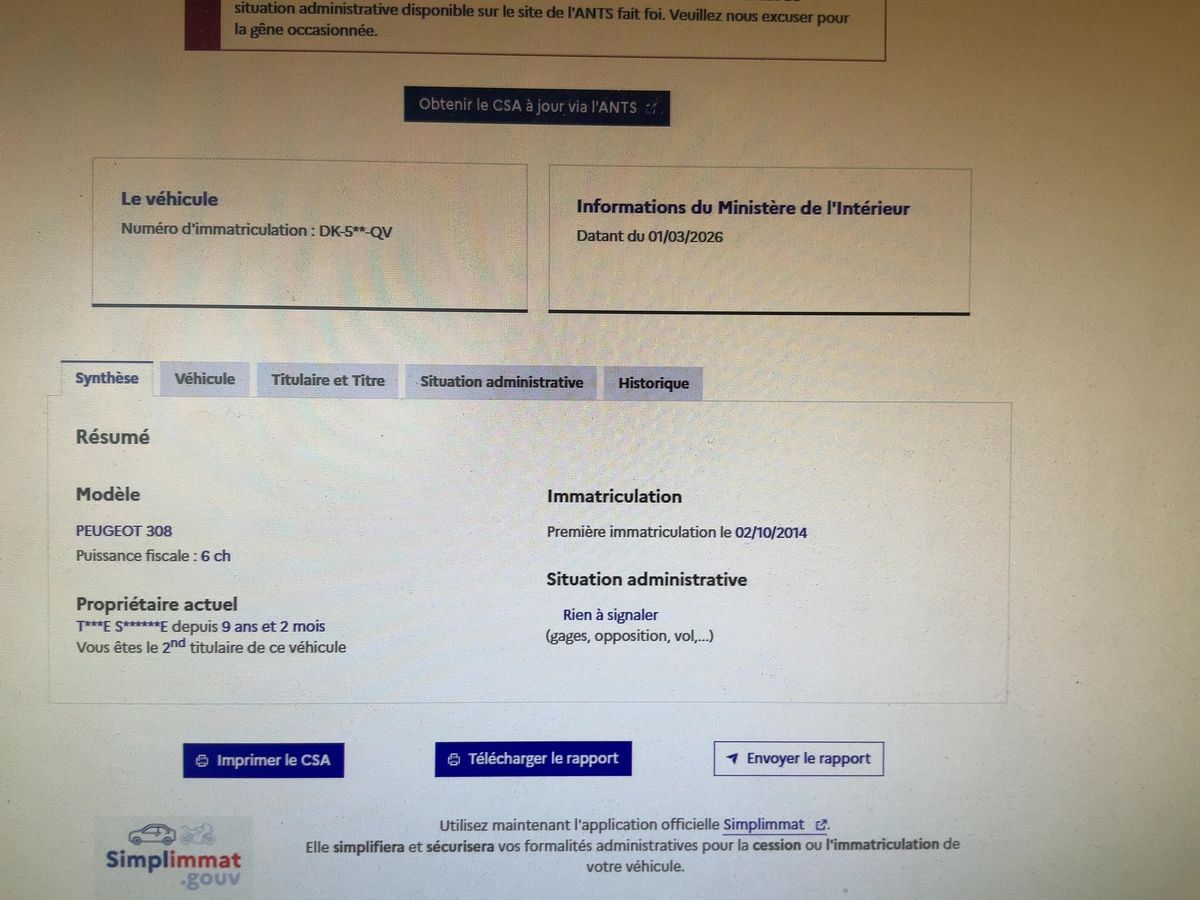 Peugeot 308 d'occasion