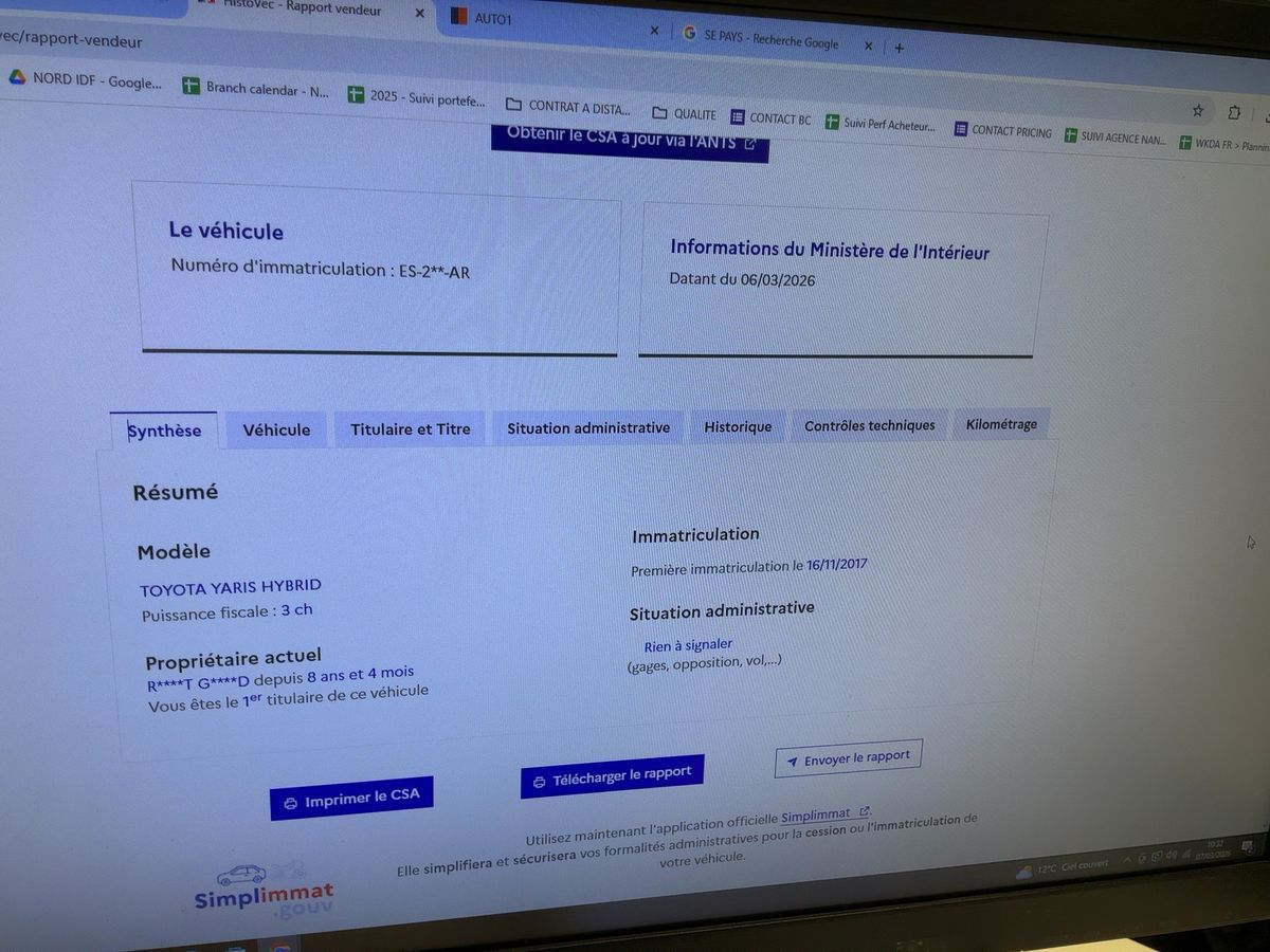 Toyota Yaris d'occasion