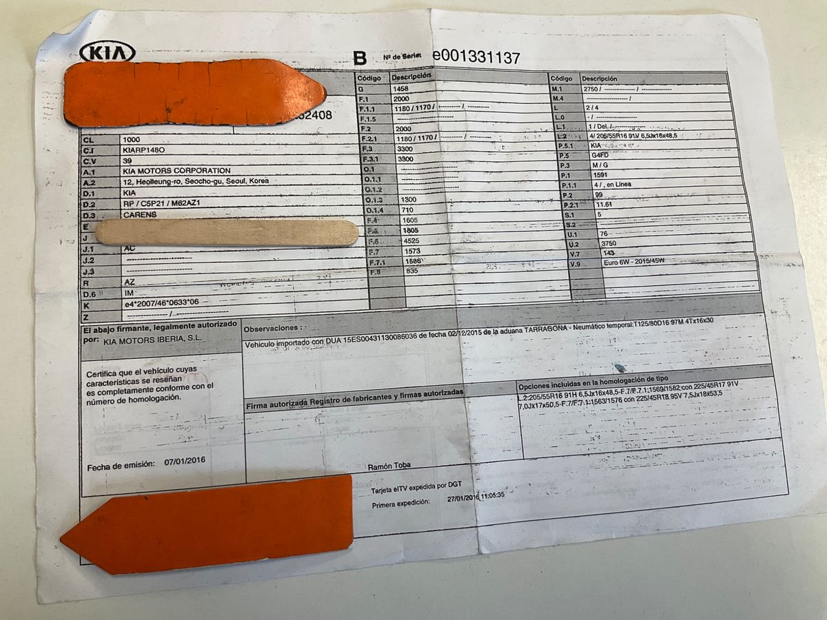 Kia Carens d'occasion