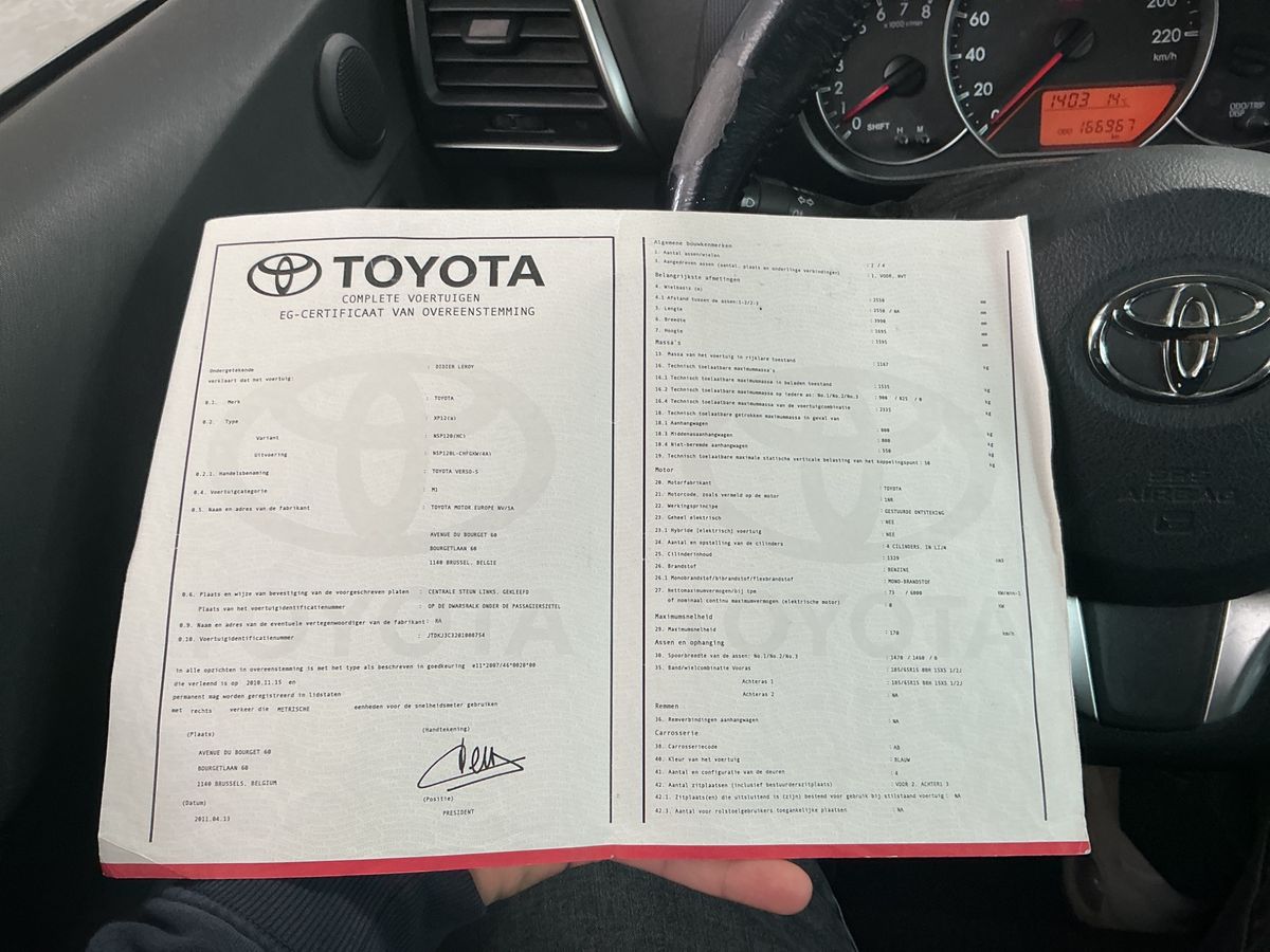Toyota Verso-S d'occasion