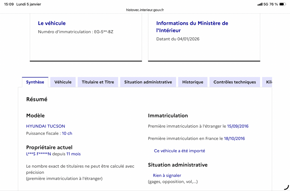 Hyundai Tucson d'occasion