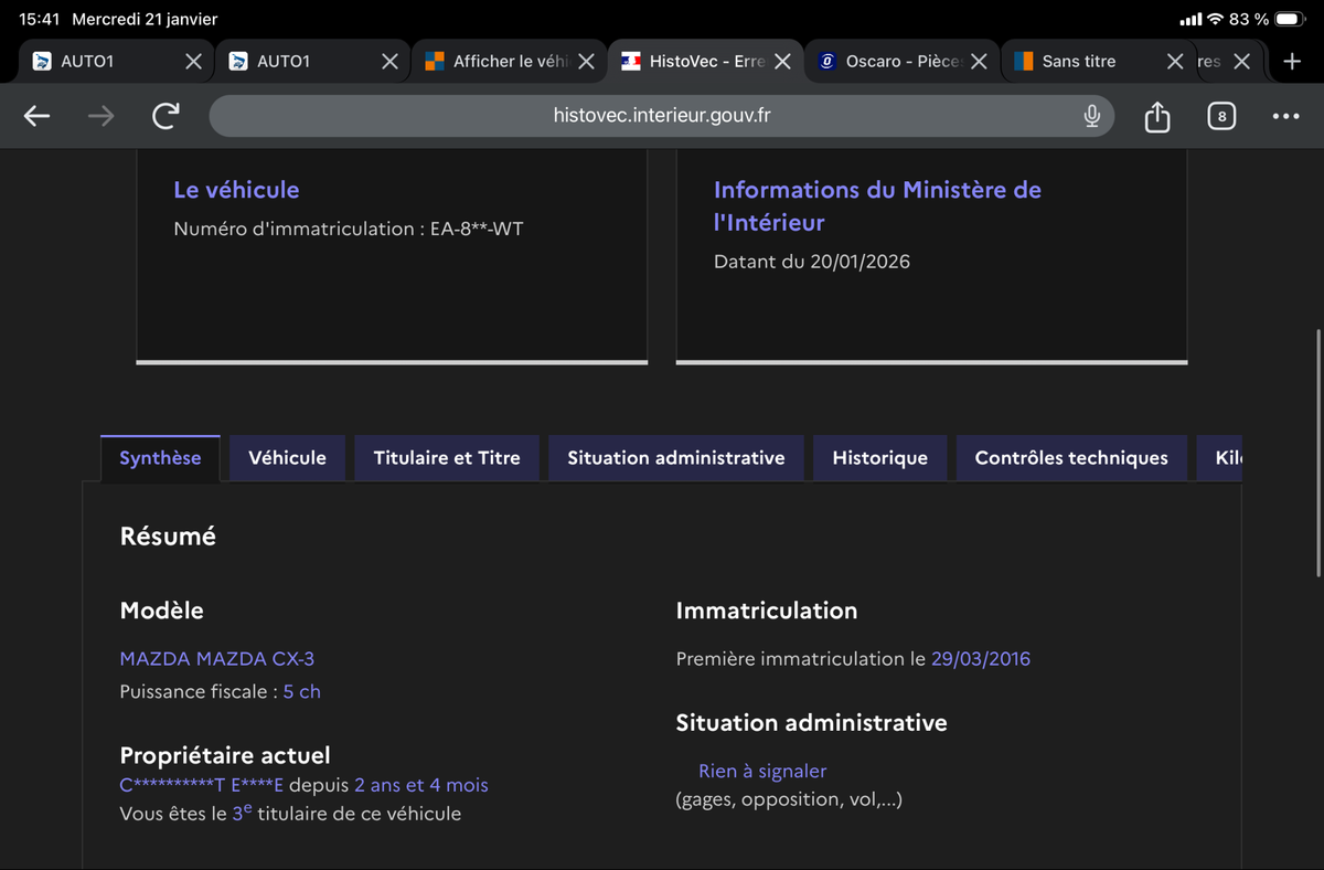 Mazda CX-3 d'occasion