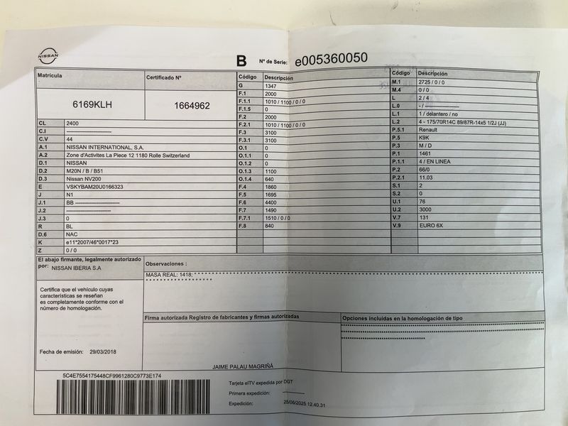 Nissan NV200 Evalia 1.5 dCi NV200 Furgón Basic — zdjęcie 16