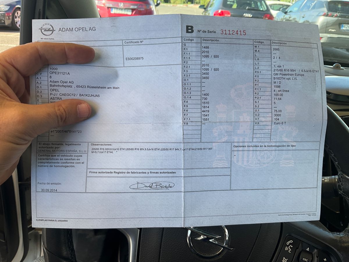 Opel Astra 1.6 CDTI DPF Excellence