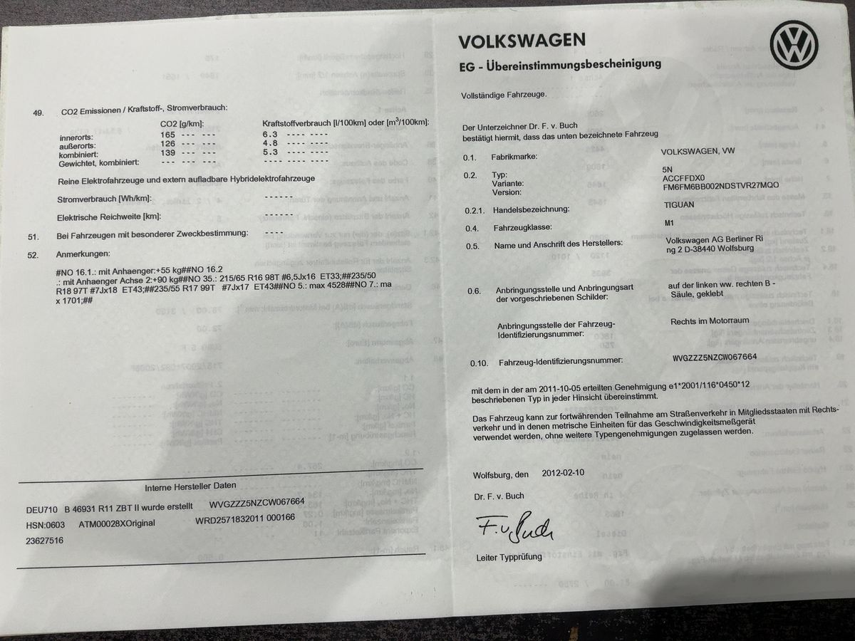 Volkswagen Tiguan 2.0 TDI Sport & Style BlueMotion Tech