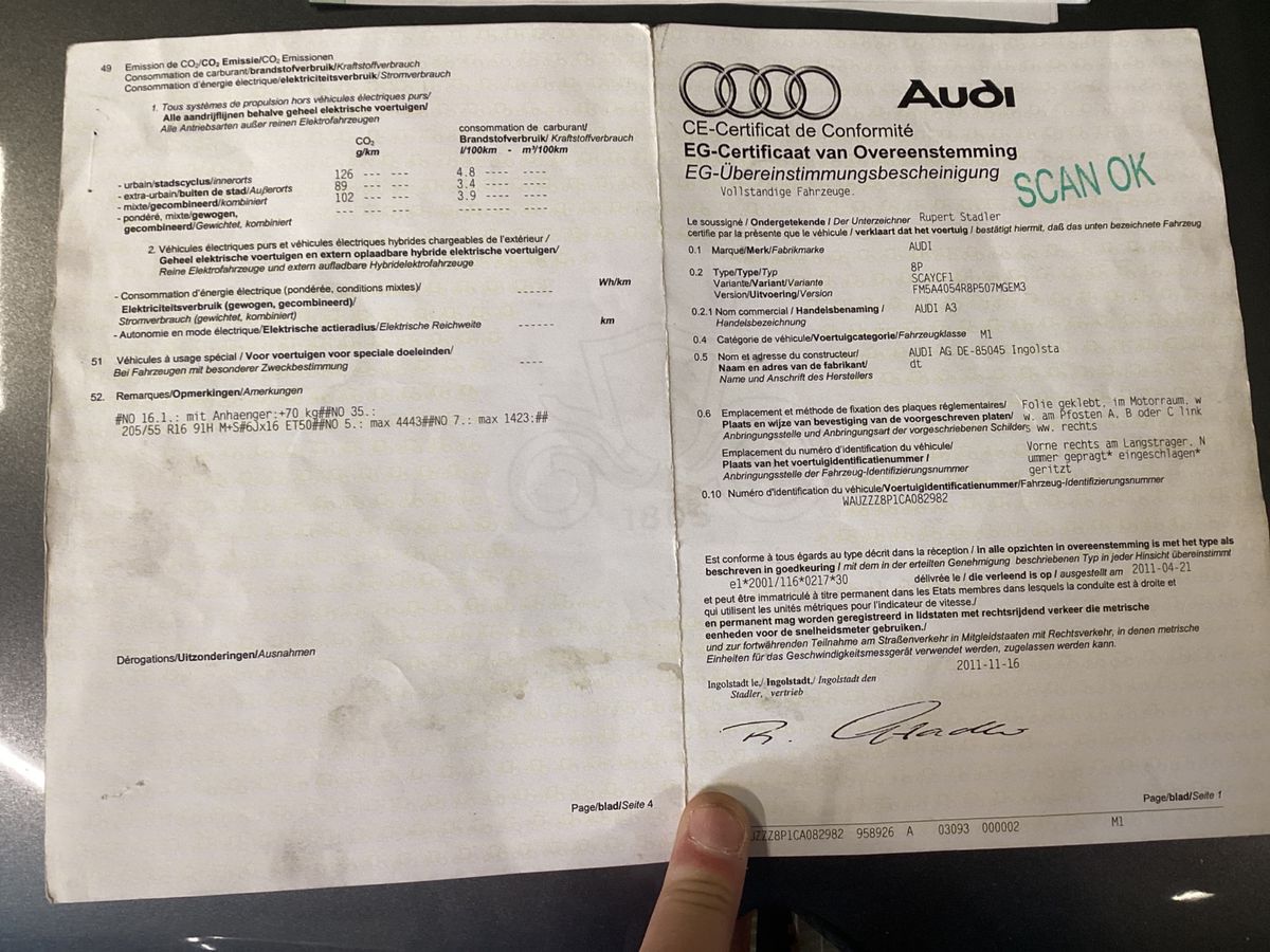 Audi A3 1.6 TDIe Attraction