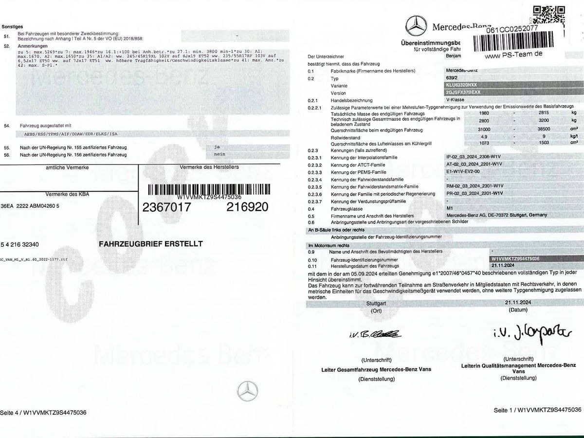 Mercedes-Benz V-Klasse d'occasion
