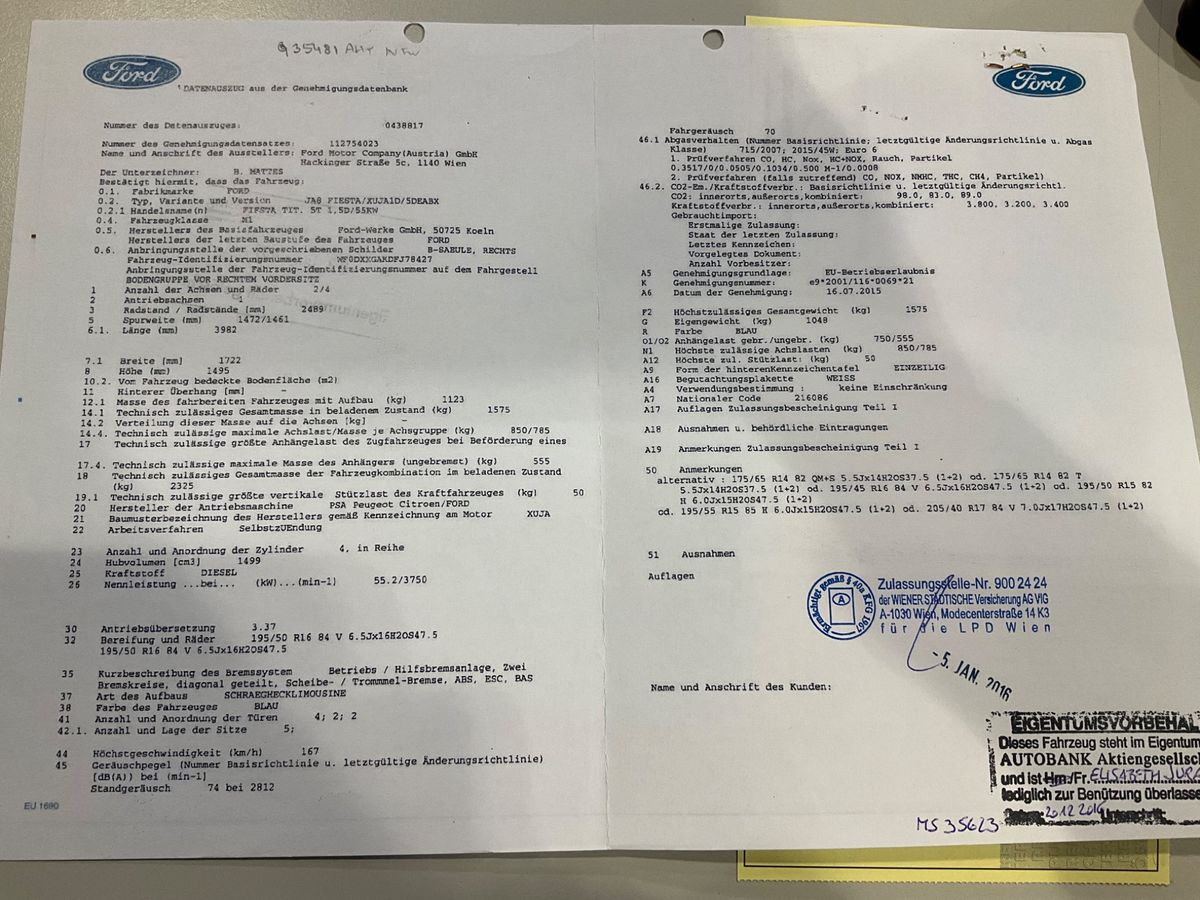 Ford Fiesta 1.5 TDCi Titanium