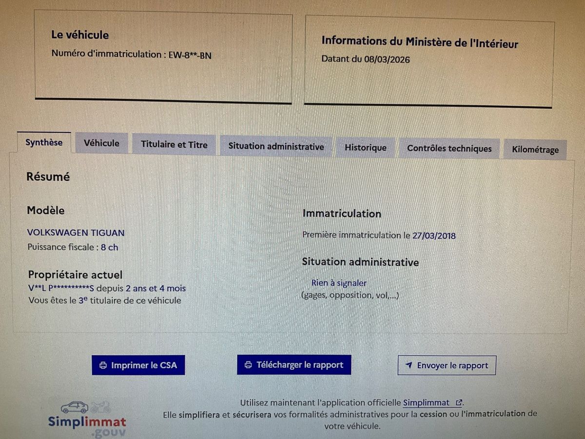 Volkswagen Tiguan d'occasion